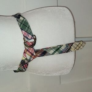 J.Crew madras plaid "preppy" belt - Size S/M